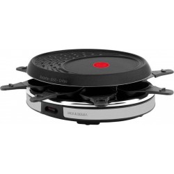 Tefal Raclette Grill Crêpes Inox et Design (8 personnes) YY4258FB