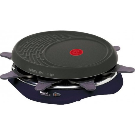 Tefal Raclette Grill Crêpe Simply Invents Indigo Black (8 personnes) RE511412