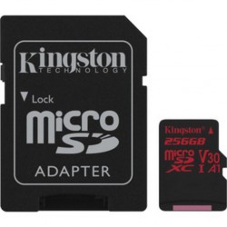 KINGSTON 256GB MIRCOSDXC CANVAS REACT SDCR/256GB